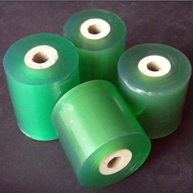 super clear transparent green electric cable and wire coils packing PVC Wrapping Stretch Film Wrapper