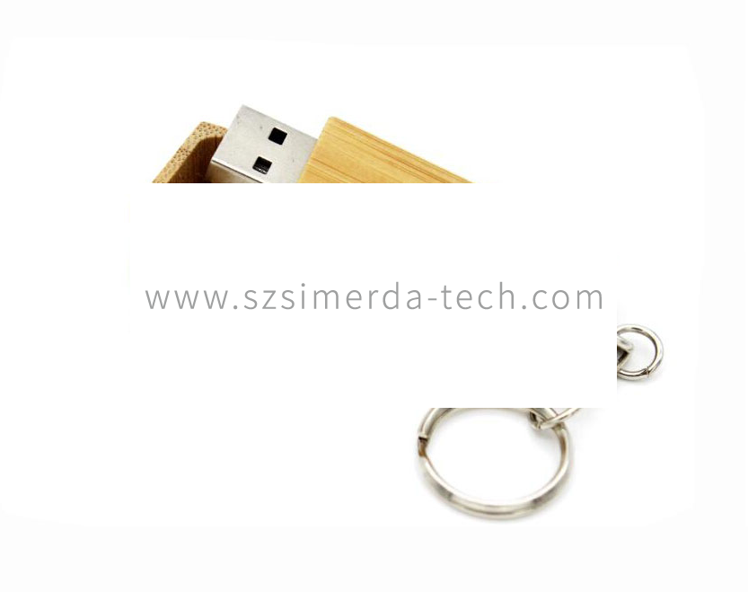 Wooden USB 2.0 3.0 Flash Drive with keyring Carved Custom Logo Photography Gift