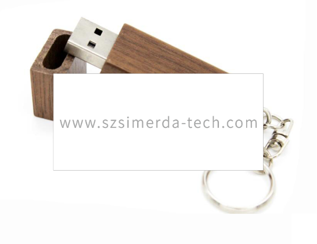 Wooden USB 2.0 3.0 Flash Drive with keyring Carved Custom Logo Photography Gift