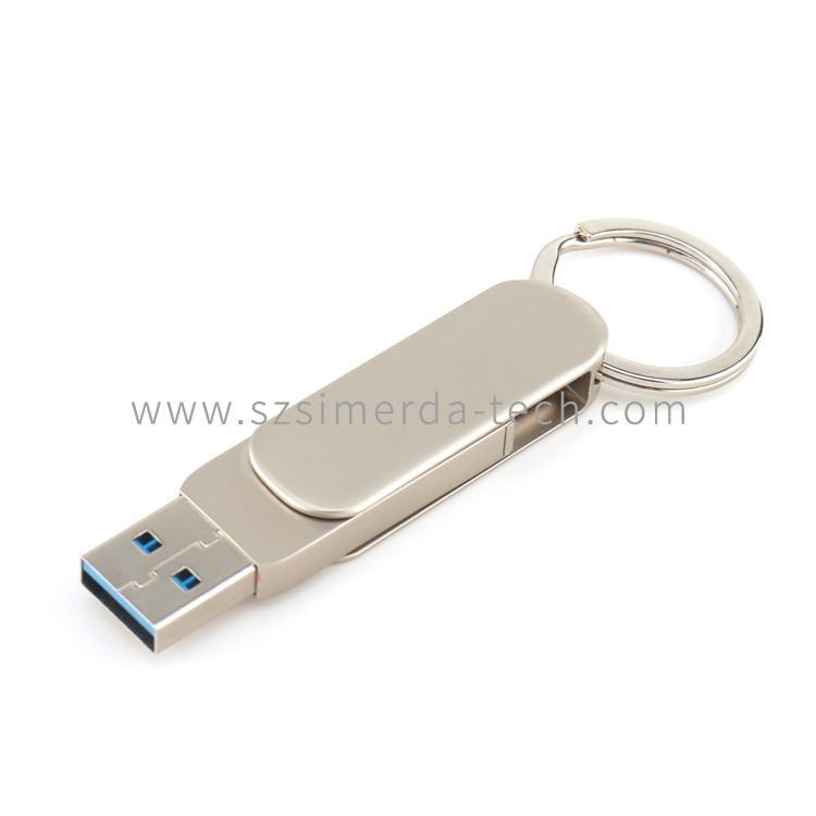 Metal Swivel USB 3.0 Type C 8GB 16GB 32GB 64GB OTG Flash Drive