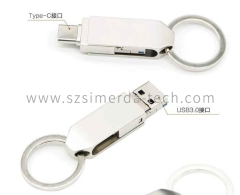 Twist metal USB flash drive 3.0 TYPE-C 4gb 8gb 16 gb 32g 64gb