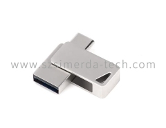 Twist metal USB flash drive 3.0 TYPE-C 4gb 8gb 16 gb 32g 64gb USB disk