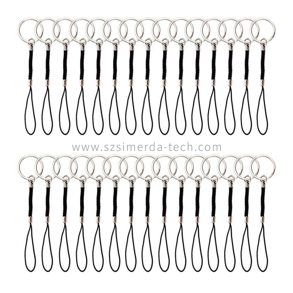 Key Chain Rings with Lanyards Rope for USB Flash Drive,