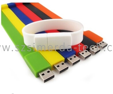 USB SILICON WRIST BRACELET FLASH DRIVE
