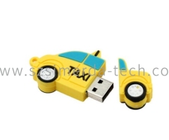 Customized PVC/rubber USB drvies with your logo for promotion