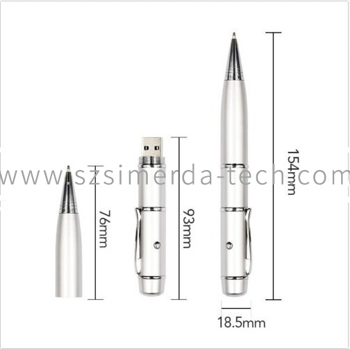 laserpoint Pen USB 2.0 Flash Drive Custom Unique Logo Memory Pendrive