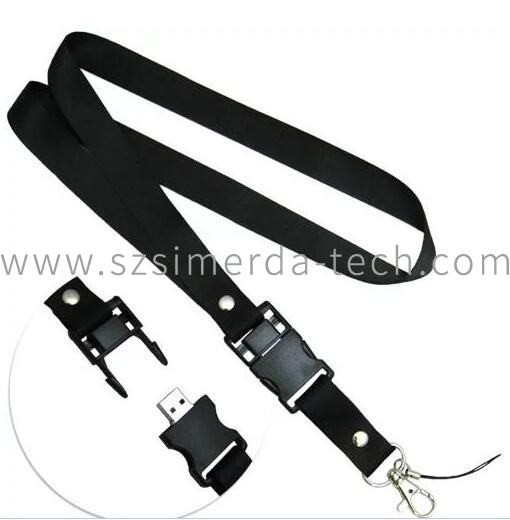 custom LOGO neck strap with usb memory usb flash drive lanyard