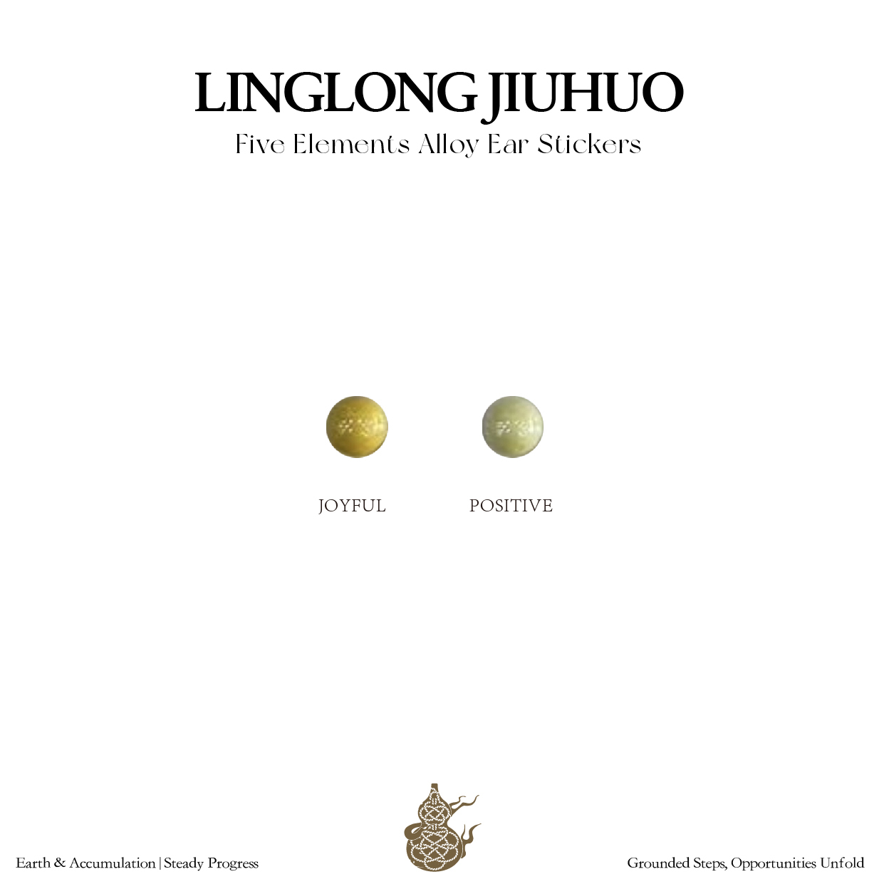 Warm & Nourishing Five Elements Wellness Ear Studs, Pearl Version