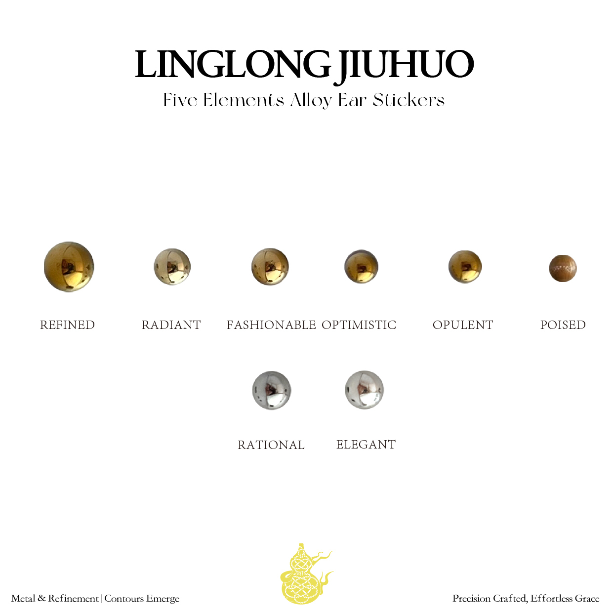 Warm & Nourishing Five Elements Wellness Ear Studs, Pearl Version