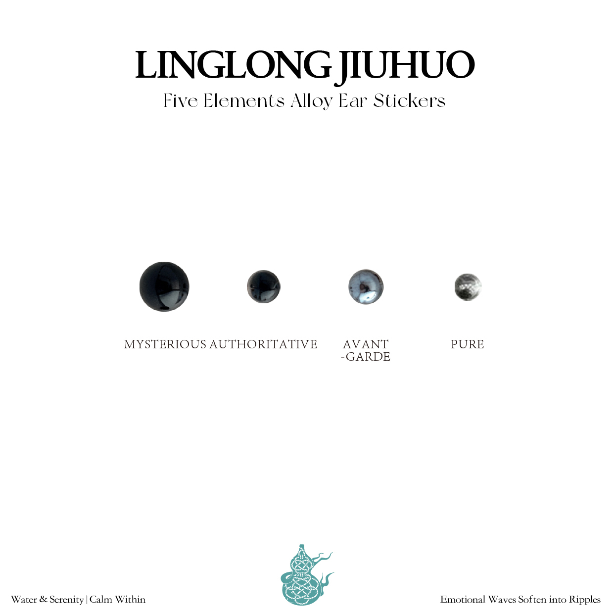 Warm & Nourishing Five Elements Wellness Ear Studs, Pearl Version