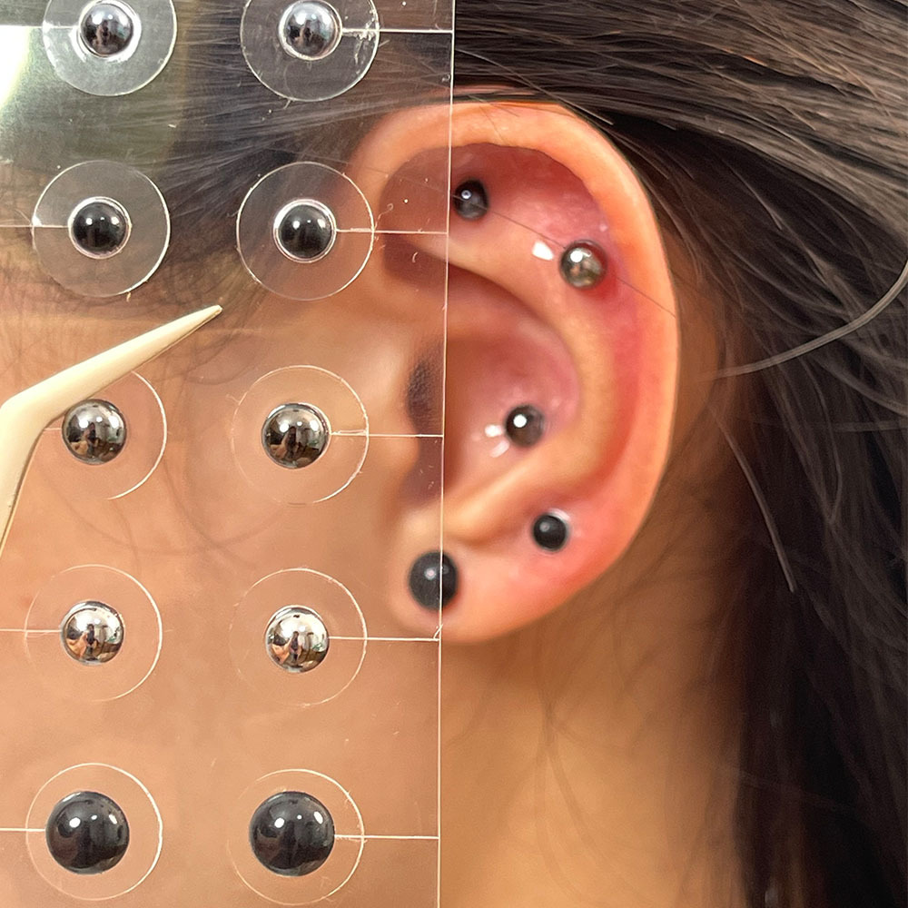 Warm & Nourishing Five Elements Wellness Ear Studs, Pearl Version