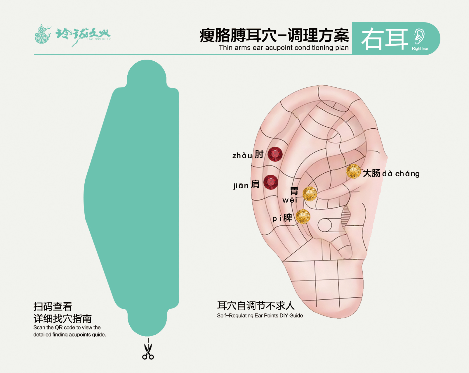 Ear acupoint hanging ear plug