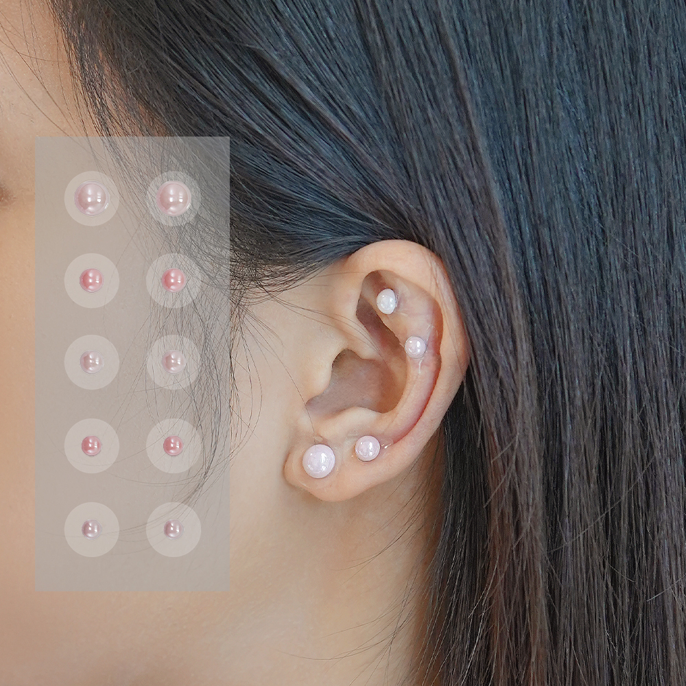 Warm & Nourishing Five Elements Wellness Ear Studs, Pearl Version