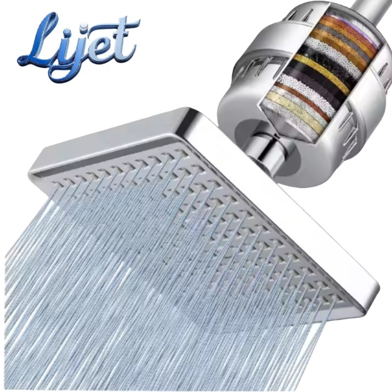 Luxury Polished Chrome High Pressure Shower Head Filter