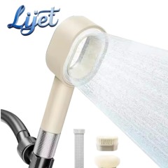 Handheld Shower Head with Carbon Fiber Filter Cartridge And Magnetic Brush Head