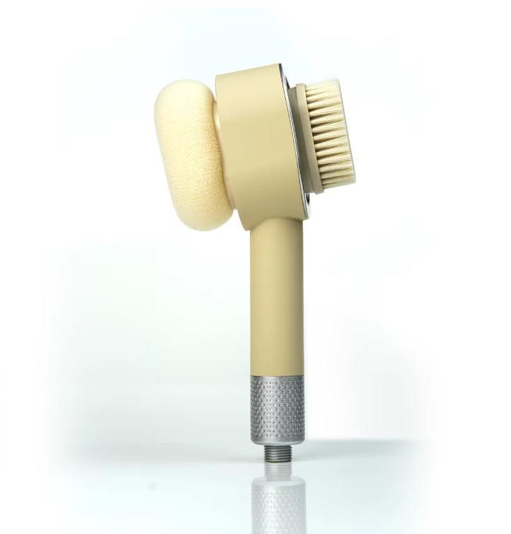 Handheld Shower Head with Carbon Fiber Filter Cartridge And Magnetic Brush Head