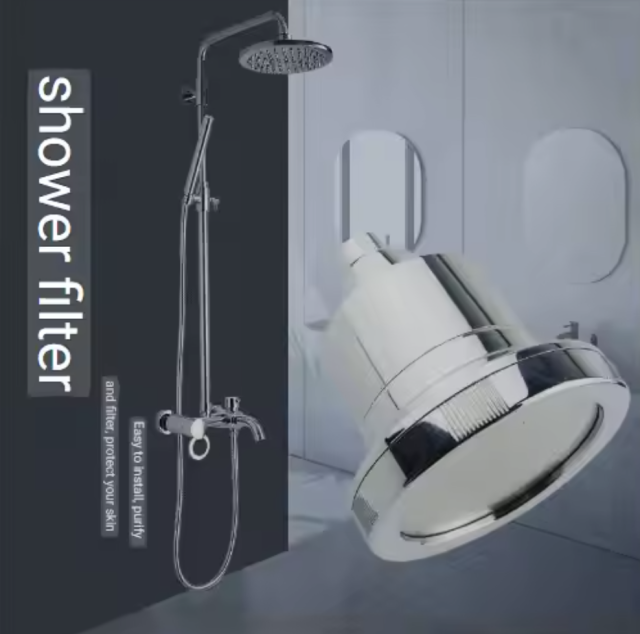 6" Self-Cleaning Nozzle Rain Shower Tub And Shower Faucet