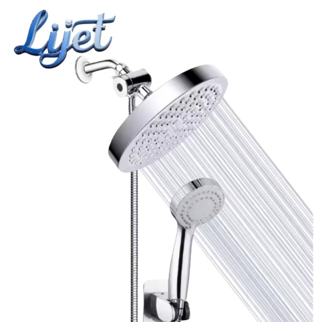 High Pressure Stainless Steel Handheld Combination Leak-proof Shower Head With Bracket
