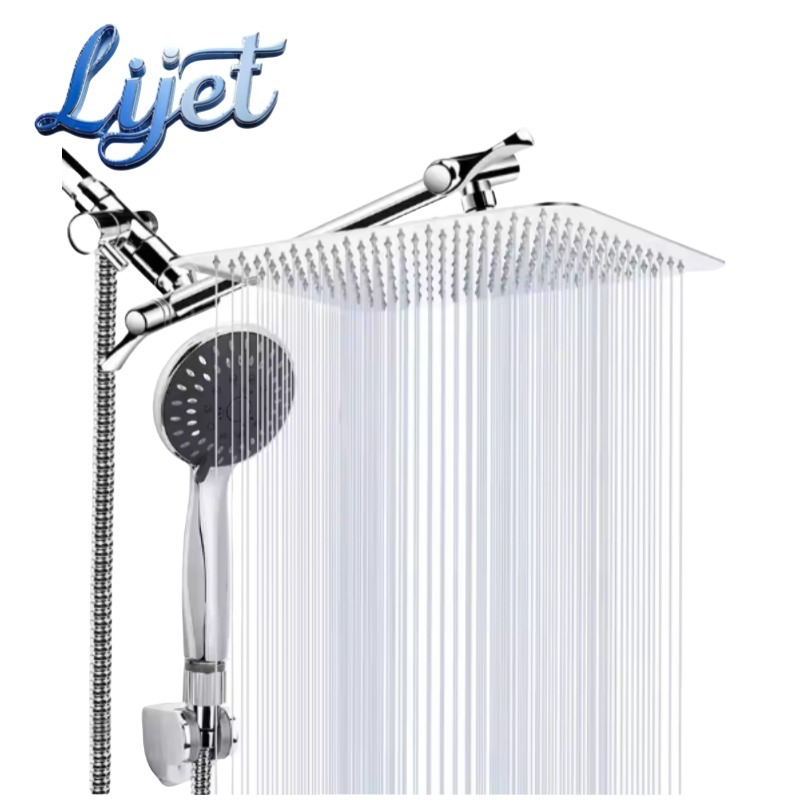 High Pressure Stainless Steel Handheld Combination Leak-proof Shower Head With Bracket