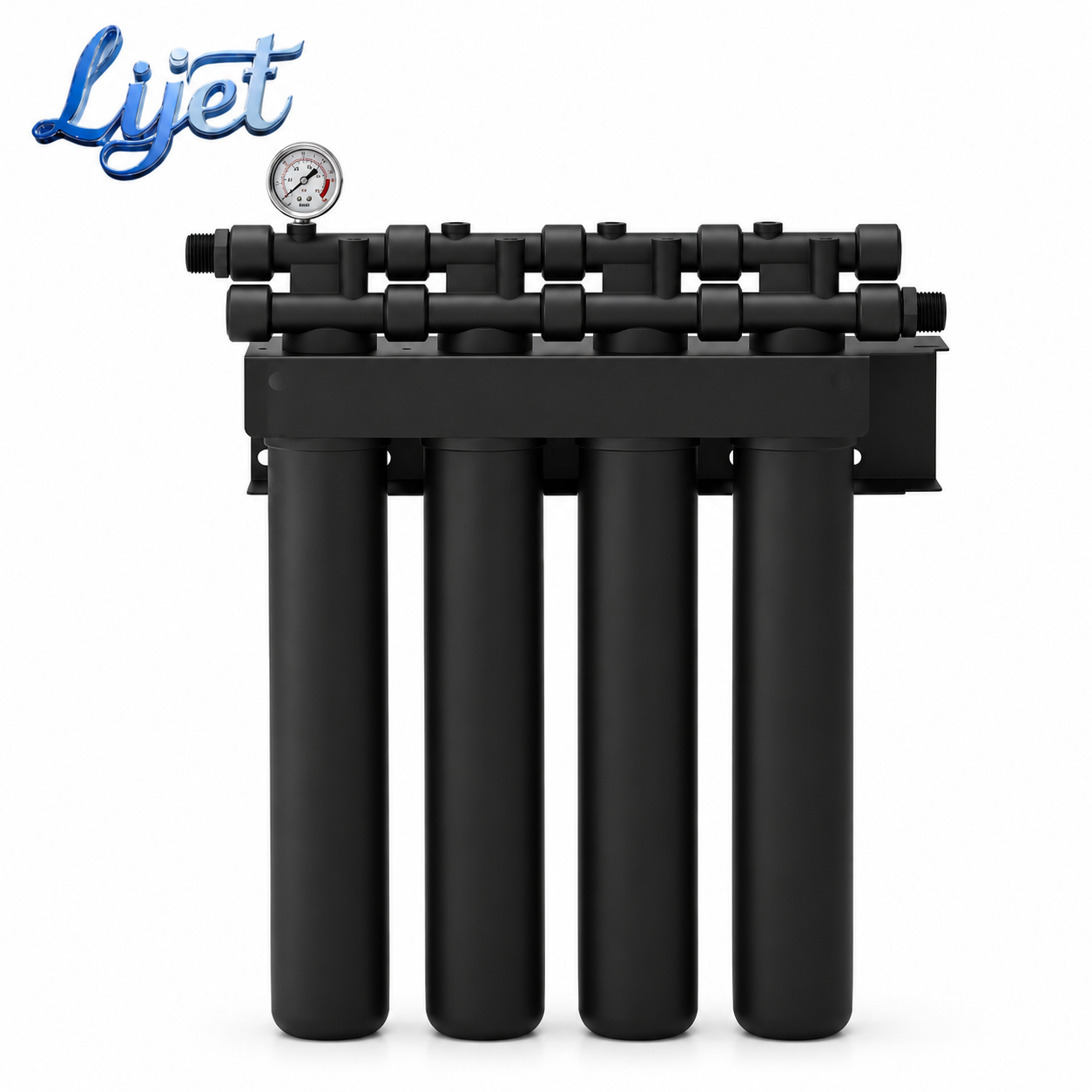 Black Modular Commercial Water Filtration System