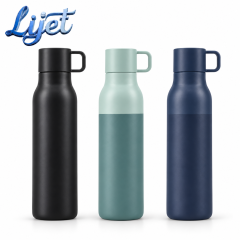 Slim Stainless Steel Filtered Straw Bottle with Side Handle