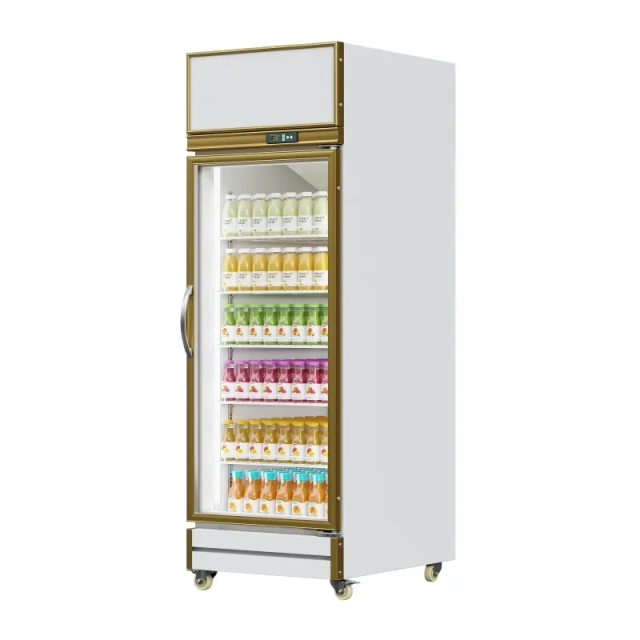 HR380XK Top-Mounted Display Refrigerator(Golden Frame Exterior)