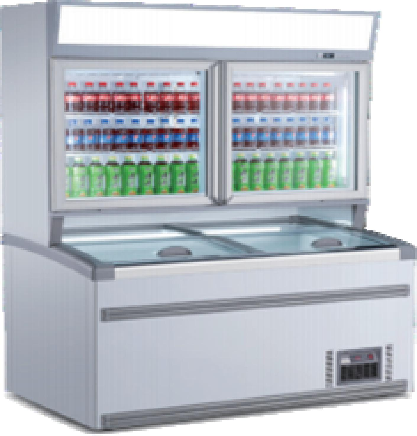 Combi Island Chiller And Freezer(Upper fan-cooled refrigeration&Lower direct-cooled freezing)