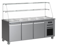 FULL OPEN TOP TABLE SALAD COUNTER