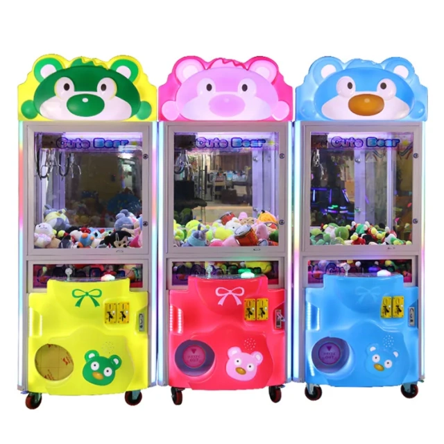 Threeplus Coin Operated Plush Crane Toy Mini Vending Machine