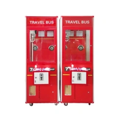 Threeplus Travel Bus Claw Crane Machine Bill Acceptor Plush Toys Vending Crane Gift Machine