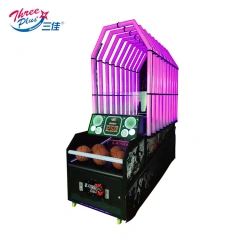 Threeplus Adults Malaysia Sport Coin Operated Cool Basketball Star Arcade Game Machines Game Center for Sale