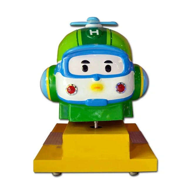Threeplus Coin Operated Theme Park Rides Amusement Helicopter Ride Game for Kids
