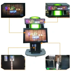 Amusement Park Coin Operated Finger Touch Screen Fruit Ninja Ticket Redemption Video Game Machine
