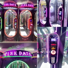 Coin Operated Arcade Game Machines Pink Date Cut Ur Prize Toys Vending Machine Prize Gift Machine