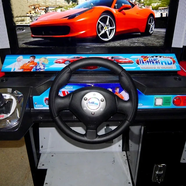 Threeplus Hot Sale Cheap Price Coin Operated Video Driving Outrun Simulator Arcade Racing Car Game Machine