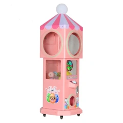 Kids and Adults Candy House Game Center Machine/Mini Candy Vending Machine/Coin Operated Lollipop Machine for Shopping Mall