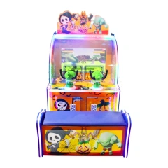 Threeplus Coin Operated Electronic Ball Shooting Games Machine With Chair for Kids