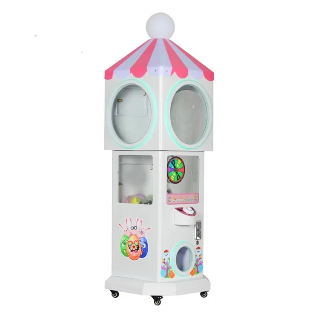 Kids and Adults Candy House Game Center Machine/Mini Candy Vending Machine/Coin Operated Lollipop Machine for Shopping Mall