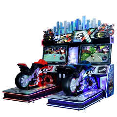 Indoor Amusement 2 Player Simulator Motor Racing Game Machine Coin Operated Dynamic Arcade Motorbike Driving Game Machine