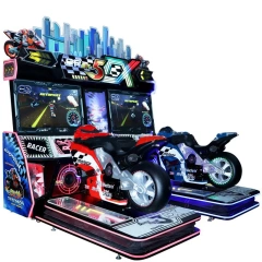 Indoor Amusement 2 Player Simulator Motor Racing Game Machine Coin Operated Dynamic Arcade Motorbike Driving Game Machine