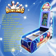 Indoor Sport Coin Operated Arcade Game Kids Bowling Games Simulator Mini Bowling Machine Price