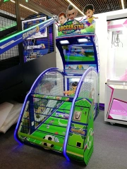 Threeplus Coin Operated Soccer Shooting Video Arcade Games Big Football Electronic Ticket Game