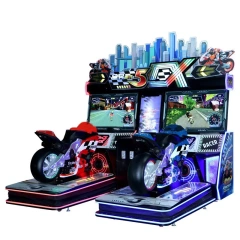 Indoor Amusement 2 Player Simulator Motor Racing Game Machine Coin Operated Dynamic Arcade Motorbike Driving Game Machine