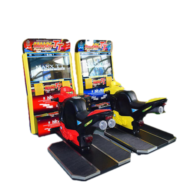 Threeplus Coin Operated Manx Tt Motor Racing Simulator Racing Game Machine for Sale