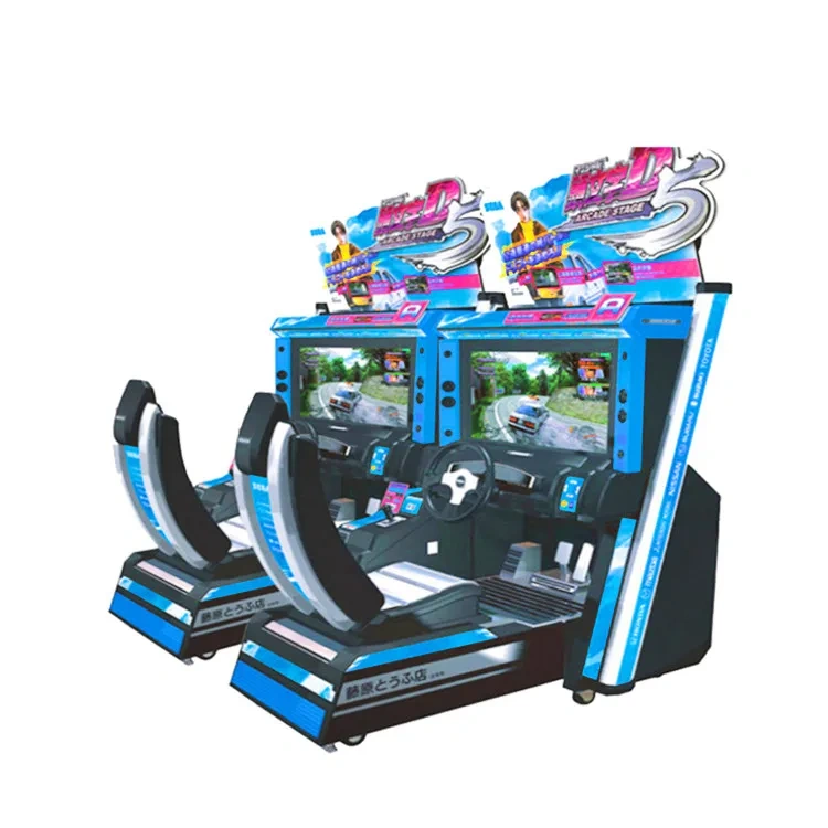 Threeplus Coin Operated Initial D5 Electronic Simulator Car Racing Arcade Game Machine for Sale