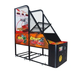 Threeplus Guangzhou Supplier Standard Indoor Amusement Coin Operated Classic Street Crazy Hoop Basketball Shooting Game Machine