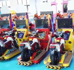 Threeplus New Arrive Kids TT Moto Arcade Video Game Kiddie Ride Simulator Racing Car Game Machine