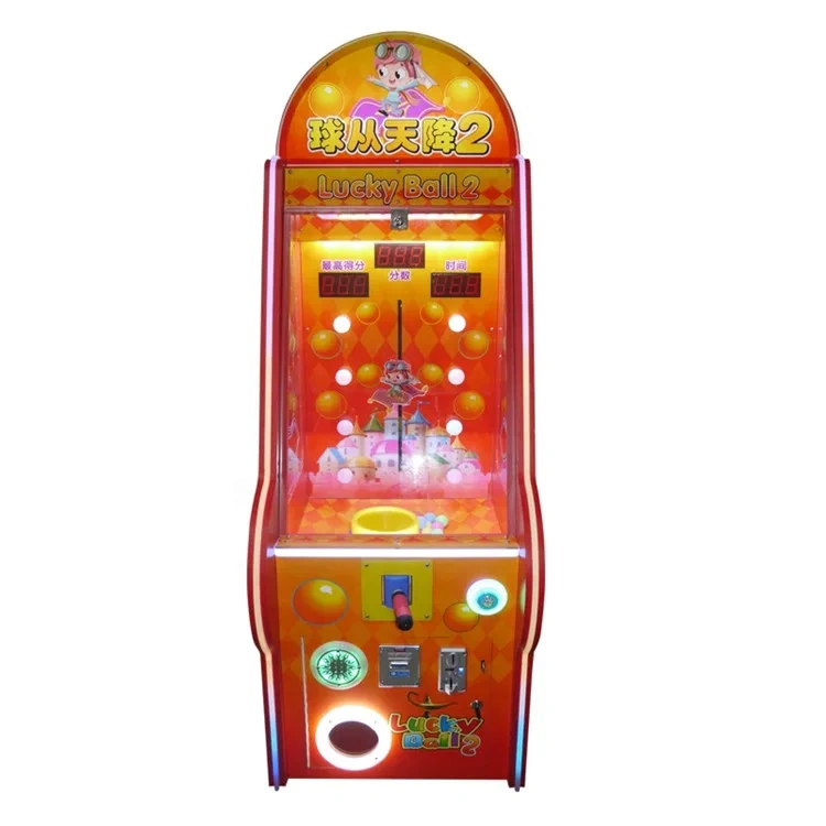Threeplus Coin Operated Lucky Ball 2 Ticket Redemption Arcade Game Catching Ball Amusement Machines