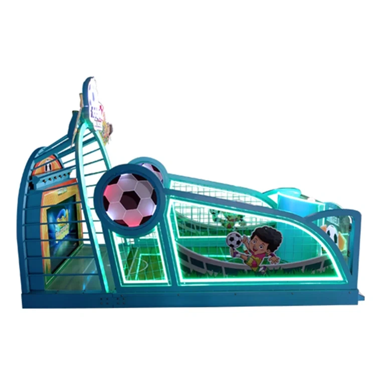 Threeplus Coin Operated Soccer Shooting Video Arcade Games Big Football Electronic Ticket Game