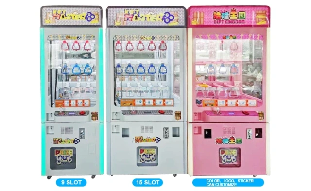 Japan Malaysia Claw Machine Golden Color Key Master Arcade Vending Game Machine for Sale